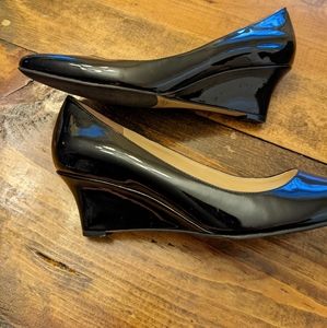 Cole Haan Women's Patent Black Wedges 8.5